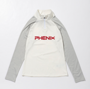 2223 피닉스 여성 티셔츠 PHENIX Retro70 W&#039;s 2/1 Zip Tee WT
